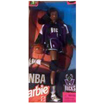 NBA Barbie Milwaukee Bucks AA