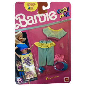 Barbie Fashion Cool Mix Pantalón capri y top azul