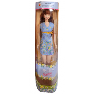 Muñeca Barbie Pretty Flowers (azul)