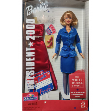 Muñeca Barbie President 2000 (rubia)