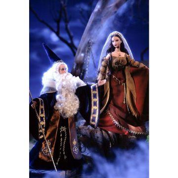 Ken and Barbie as Merlin and Morgan Le Fay