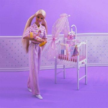 Muñecas Barbie y Krissy Bedtime Baby (Caucásica)