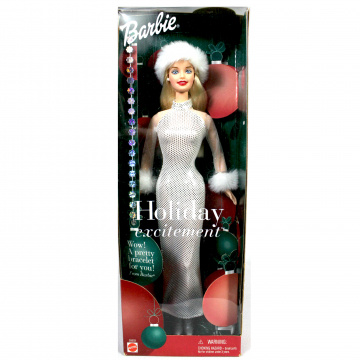 Muñeca Barbie Holiday Excitement (rubia)