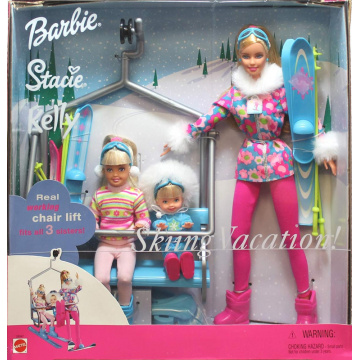 Set muñecas Barbie Stacie Kelly Skiing Vacation
