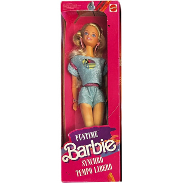 Muñeca Barbie Synchro Tempo Libero (variante azul)