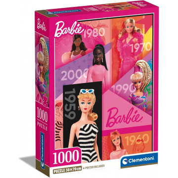 Puzzle Barbie 65 años Clementoni 39806 1000 piezas Caja compacta