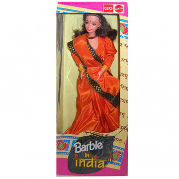 Muñeca Barbie in India (orange Sari)