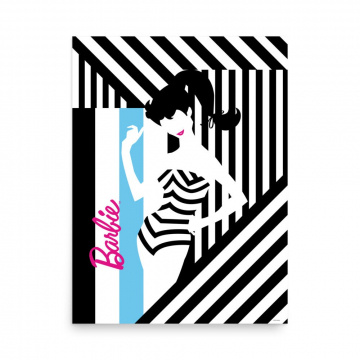 Poster Barbie 1959 Abstract Chevron