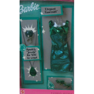 Moda Elegant Emerald Jewel Sparkle Barbie Fashion Avenue
