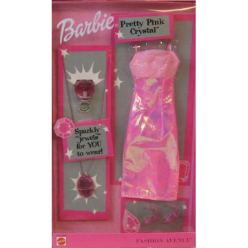 Moda Pretty Pink Crystal Jewel Sparkle Barbie Fashion Avenue