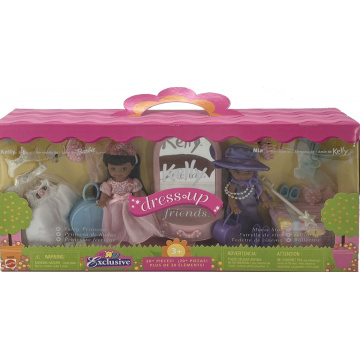 Set de muñecas Kelly & Liana Dress up Friends Barbie Fairy Princess Movie Star (AA)