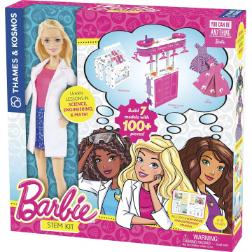 Thames & Kosmos Barbie STEM Kit con muñeca científica Nikki