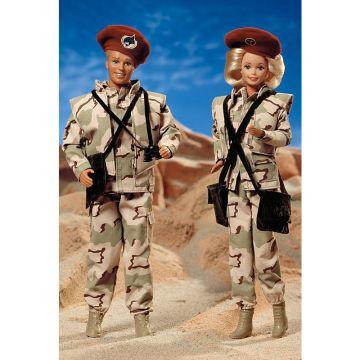 Set de lujo Army muñeca Barbie y muñeco Ken