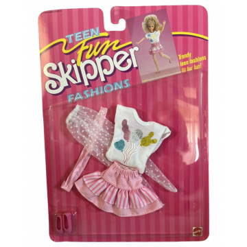 Moda feliz cumpleaños Barbie Teen Fun Skipper Fashions