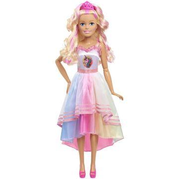 Barbie - Muñeca de fiesta unicornio Best Fashion Friend de 28 pulgadas, Pelo Rubio