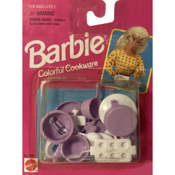 Barbie Mattel Colorful Cookware