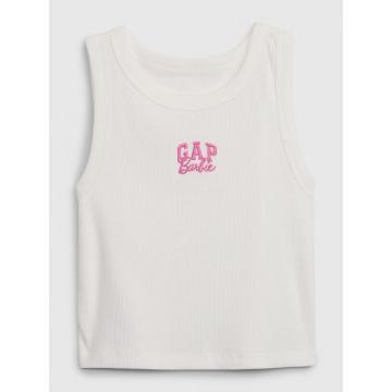 Gap× Barbie™ Camiseta sin mangas con logo curvo para niños