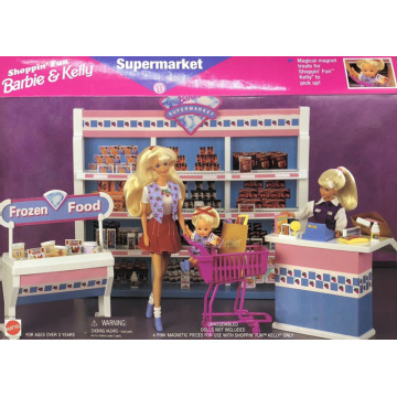 Shoppin' Fun Barbie & Kelly Supermarket Playset