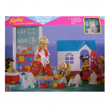 Set de regalo Kelly Baby Sister Day Care School Barbie