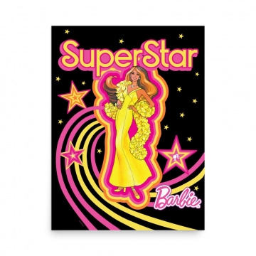 Poster Barbie 1970's Superstar