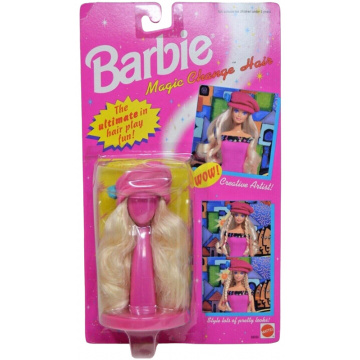 Barbie Magic Change Hair (Rubio, Rosa)