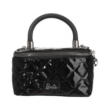 Bolso bandolera con rejilla rombos de Barbie Collection (negro)