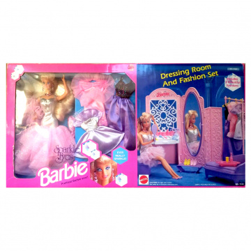 Set Sparkle Eyes Barbie Dressing Room and Fashion