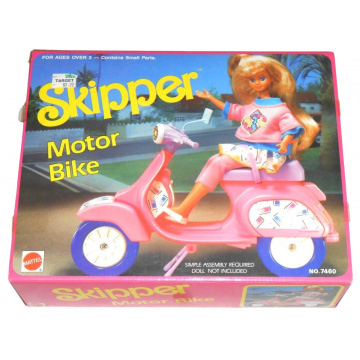 Muñeca Skipper con Scooter Vespa (Arco Mattel)