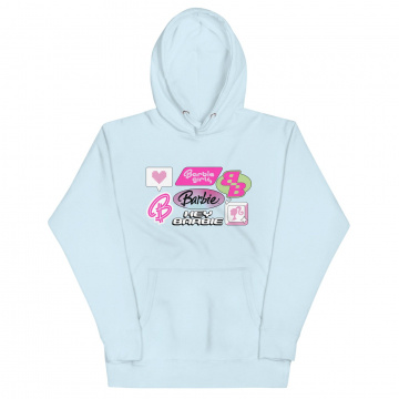 Sudadera azul Logos Barbie 2000's