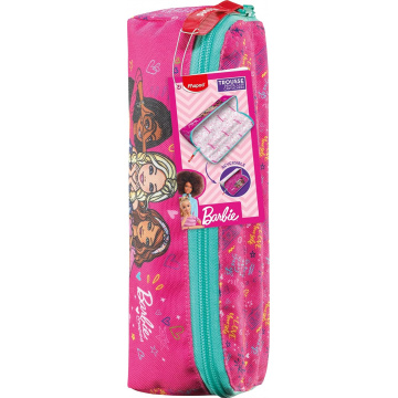 Maped - Estuche Barbie - Estuche Escolar con Apertura XXL - Personalizable, con 1 Cara a Color - Estuche Triangular