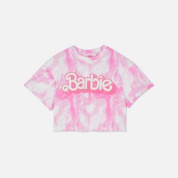Camiseta Corta De Barbie Con Estampado Tie-Dye