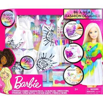 Sé una verdadera diseñadora de moda Barbie Tie-Dye