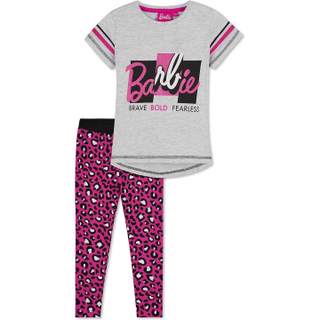 Barbie Conjunto Camiseta y Leggins Niña, Ropa Niña Casual