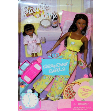 Set de regalo para niñas de fiesta de pijamas de Barbie y Kelly (Walmart) (AA)