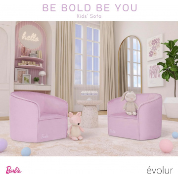 Sofa Evolur Purple Barbie Be Bold Be You Kid's