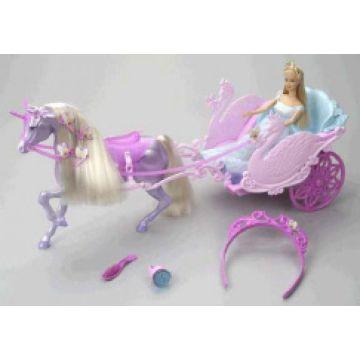 Unicornio y Carruaje Barbie Swan Lake