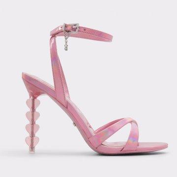 Sandalias en rosa, tacón de aguja Barbie X Aldo