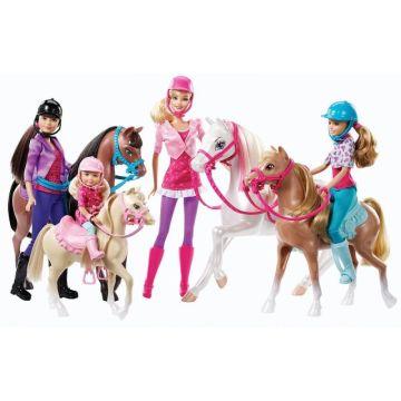Set de regalo Ponis y muñecas Barbie y sus hermanas en una aventura de Ponis