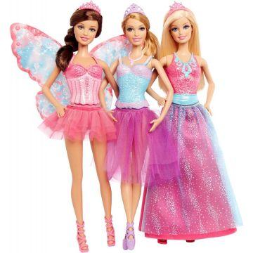 Set de regalo 3 muñecas Barbie Fairytale