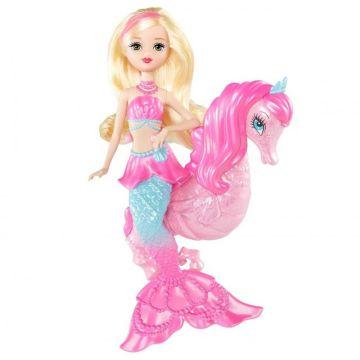 Muñeca sirena con caballito de mar Barbie Pearl Princess 