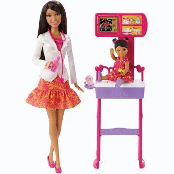 Set de juego completo doctora Barbie Carreras Profesionales (AA)