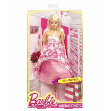 Muñeca Barbie Pink & Fabulous Vestido Floral (Asia)