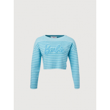 Crop Top Sweater Barbie™ x Bonia (Azul claro)