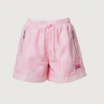 Checkered Shorts Barbie™ x Bonia (Rosa Claro)