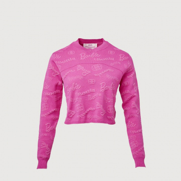 Printed Sweater Barbie™ x Bonia (Rosa)