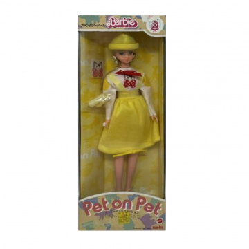 Muñeca Barbie Pet on Pet (gatitos-amarillo-blanco)