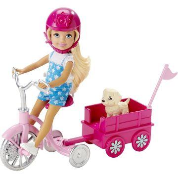 Muñeca y Triciclo Barbie ella y sus hermanas en The Great Puppy Adventure
