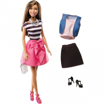 Set de regalo Muñeca Nikki y Modas Barbie