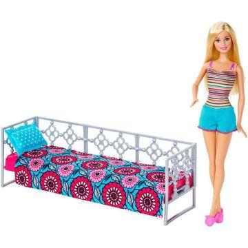Set muñeca y canapé Barbie