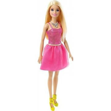Muñeca Barbie Glitz Vestido rosa